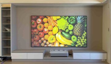 【案例分享】台中楊宅 EPSON LS800超短焦投影機 + 100 吋菲涅爾幕
