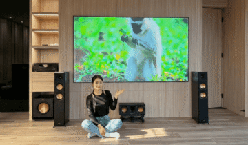 【案例分享】彰化古力奇 Klipsch 5.1聲道家庭劇院 + Onkyo RZ-30 + 中長焦投影機百吋大畫面